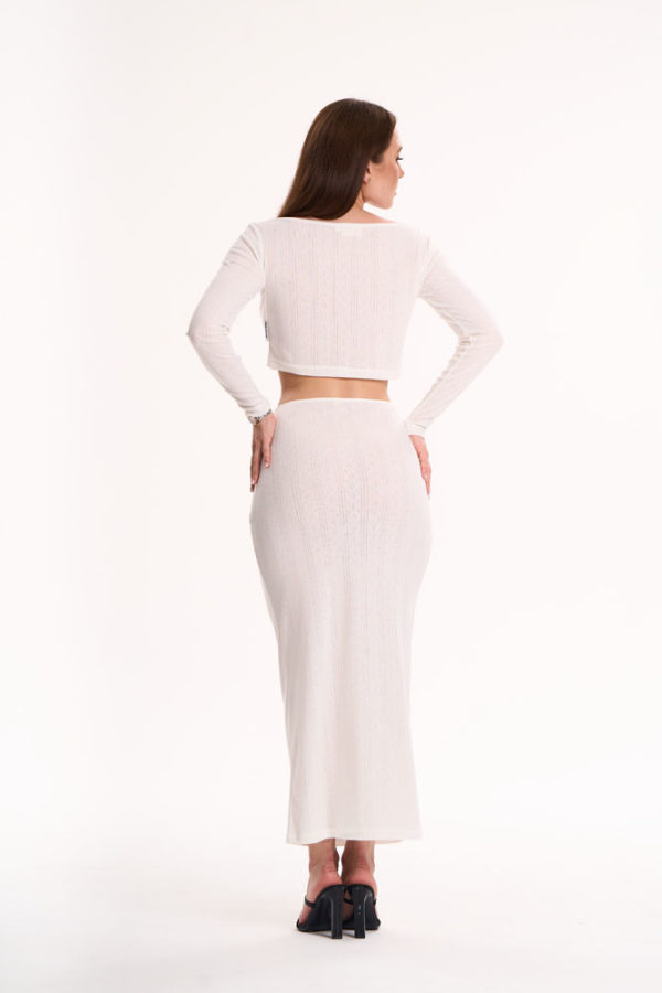 buy white Pointelle Skirt