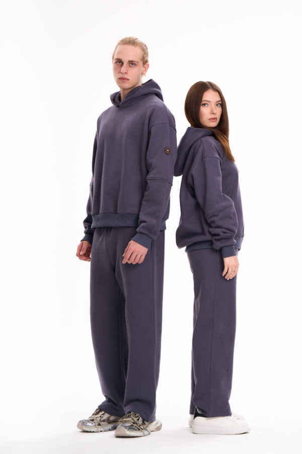 unisex Hoodie & Sweatpants (NAVY) Set