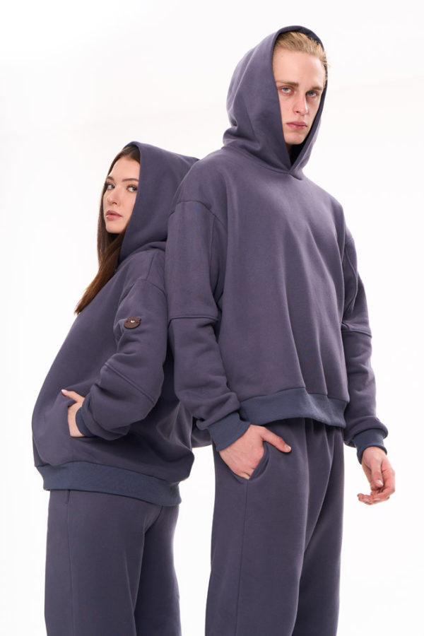 unisex Hoodie & Sweatpants (NAVY) Set